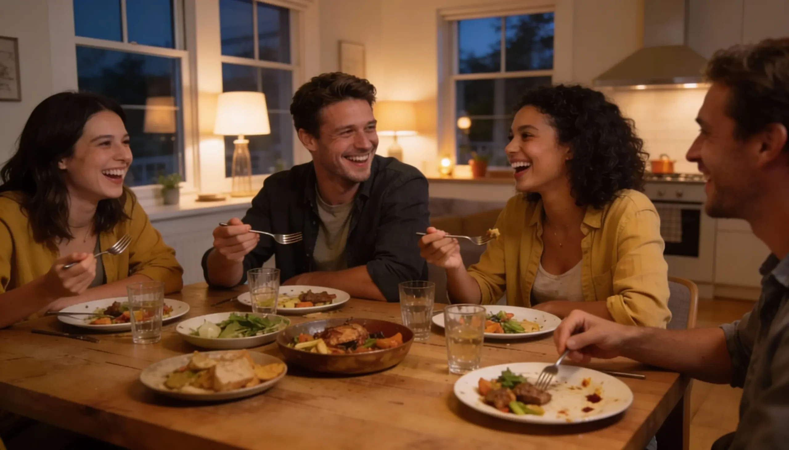 Shared Dinner in a Foreign Home