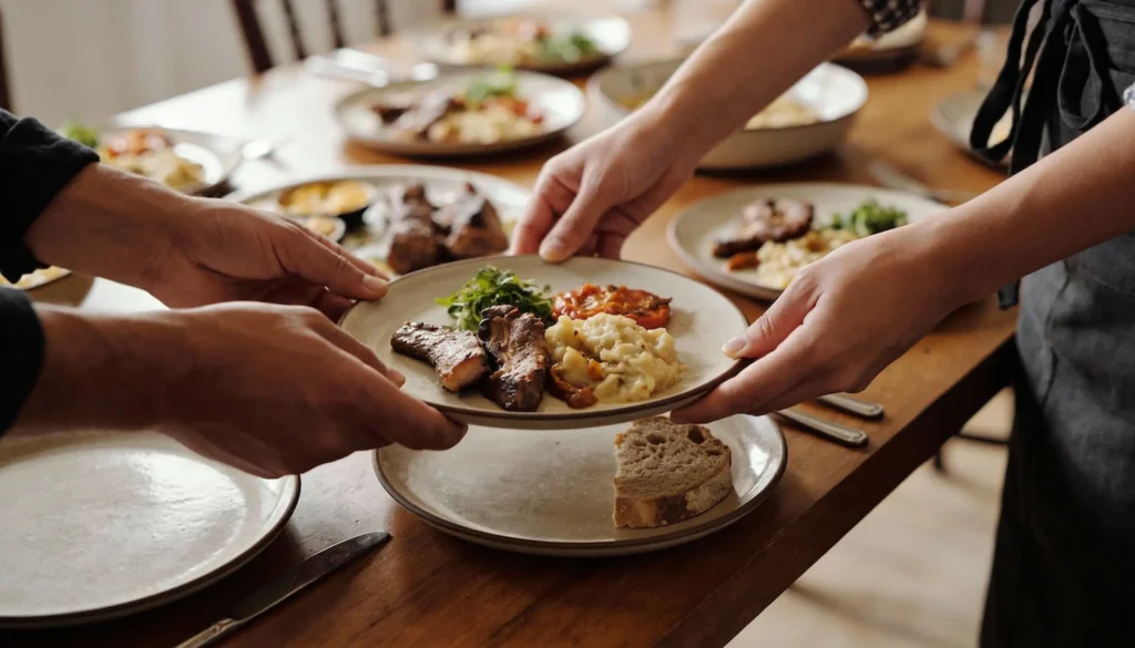 Traveler entering a local home as a guest