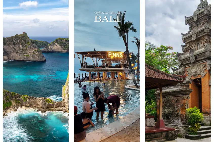 Aerial view of a luxury Bali villa with private pool surrounded by tropical jungle