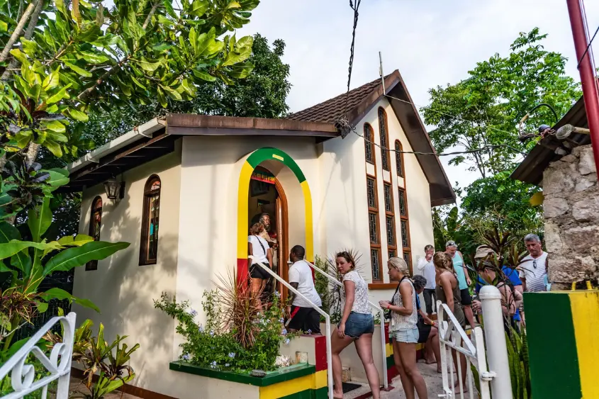 Bob Marley birthplace and mausoleum in Nine Mile Saint Ann Parish Jamaica