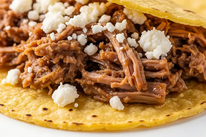 Slow-cooked barbacoa tacos with consommé at a local Mexico City stand