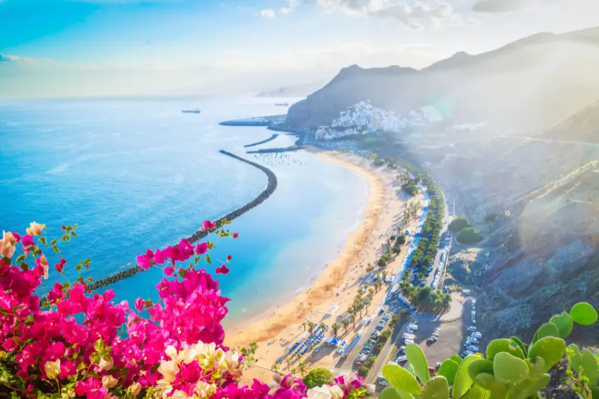Surfers at Playa Santa Teresa Costa Rica Pacific coast sunset