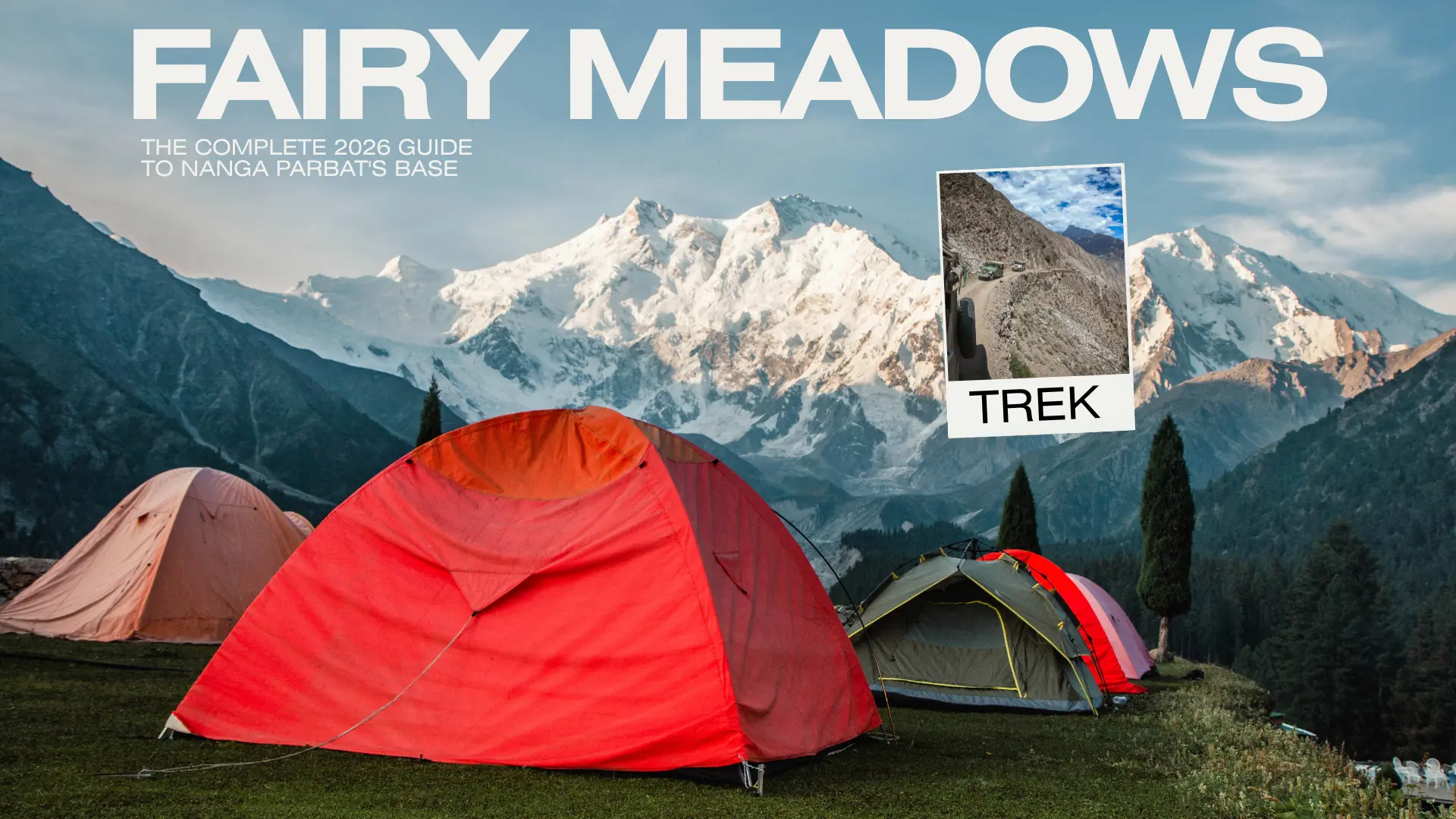 Fairy Meadows trek with Nanga Parbat mountain view in Gilgit Baltistan Pakistan
